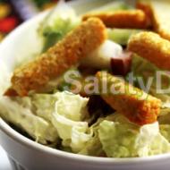 Lenten salad with Chinese cabbage and corn