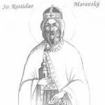 Mga Banal na Kapantay ng mga Apostol na sina Cyril at Methodius at Saint Rostislav, Prinsipe ng Moravia