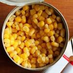 Canned meat with corn Canned corn stew