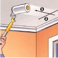 Plastering a plasterboard ceiling: how to get a high-quality surface for painting How to properly plaster plasterboard on a ceiling
