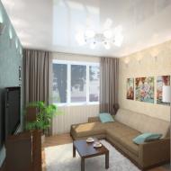 Interijer dnevne sobe u malom stanu - primjeri fotografija Dizajn dnevne sobe u stanu