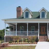 Design of a closed veranda in a private house
