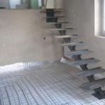 Ugradnja stepenica na uzice: dijagrami i proračun