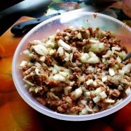 Lazy manti eller khanum: steg-för-steg-recept med kött, potatis och andra grönsaker