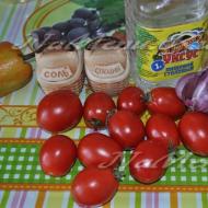 Tomater för vintern med lök och morötter - steg-för-steg receptfoto Hur man rullar tomater med morötter