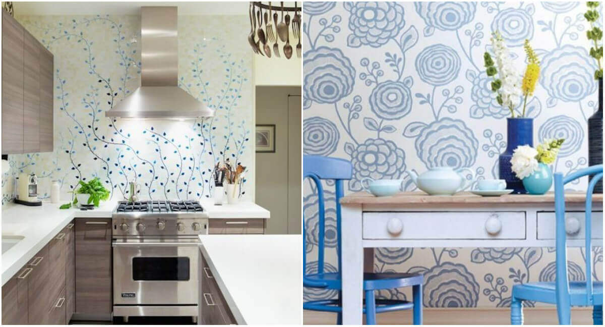 Wallpaper for a small kitchen: how to make comfort and bring beauty