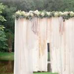 DIY wedding arch (larawan) Metal-plastic sa dekorasyon ng kasal