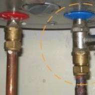 Nepovratni ventil za bojler: detaljan opis zašto je potreban nepovratni ventil
