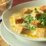 How to cook cheese soup from melted cheese with chicken