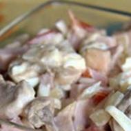 Salata s šampinjonima u konzervi: recepti s fotografijama