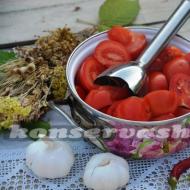 Snabb adjika från råa tomater